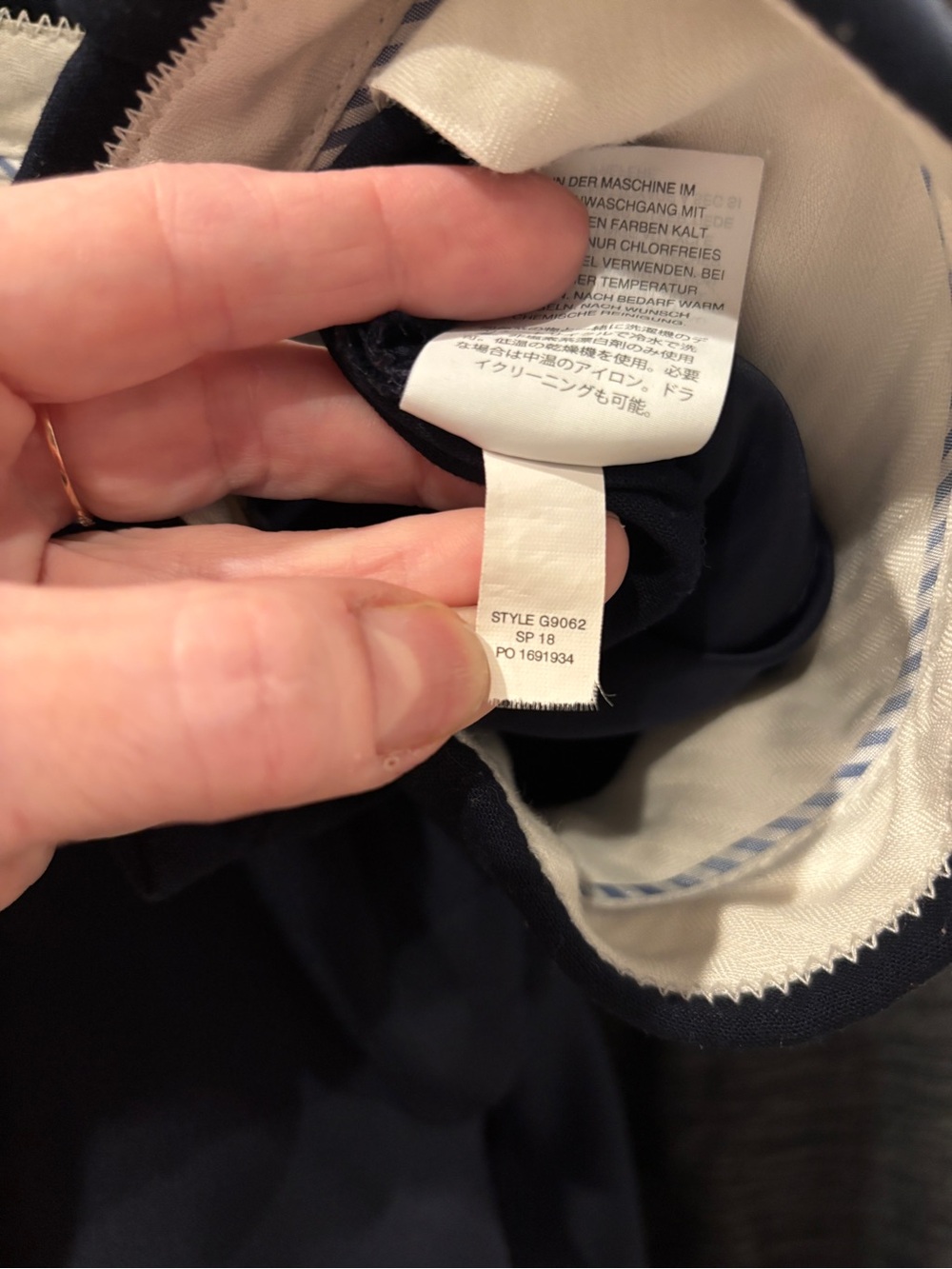 J. Crew Navy Cameron Straight-Leg Pants. Size 6Tall - Picture 8 of 8